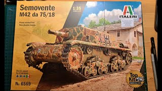 Italeri  135 Semovente M42 da 7518 Unboxing [upl. by Ahsaela]