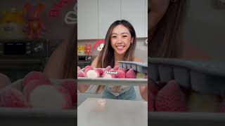 3 INGREDIENT Strawberry Lemonade Sorbet shorts [upl. by Branscum202]