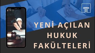 2022 YKS Yeni Açılan HUKUK FAKÜLTELERİ [upl. by Maurine]