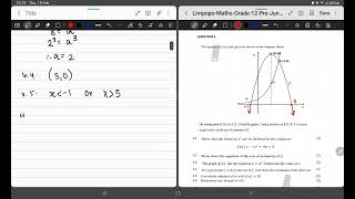 LIMPOPO JUNE 2023 MATHS P1 GRADE 12 Q4 [upl. by Niatsirk]