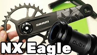 Sram NX Eagle DUB 12 Speed Mountain Bike Crankset Review  Weight [upl. by Oniratac314]