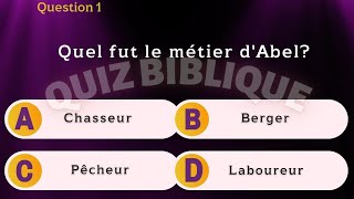 Quiz sur la bible avec questions et réponses en français quizz biblique 3 [upl. by Dnanidref]