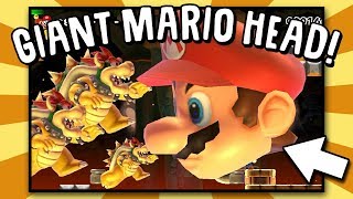 Super Mario Maker  Gigantic Mario Mod Challenge 1 Funniest mod ever [upl. by Lahpos403]