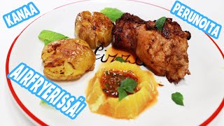 HELPPO JA HERKULLINEN AIRFRYER KANA SMASHPERUNOILLA 🐔 🔥🥔 [upl. by Monah]