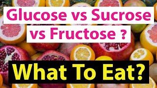 Glucose Fructose Dextrose amp Sucrose Table Sugar  Difference of Simple Carbs in Hindi [upl. by Annauqahs]