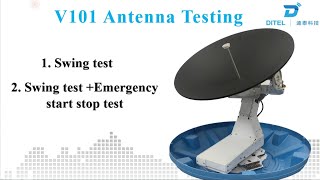 2024 Ditel V101 1m VSAT Antenna Testing [upl. by Chevy]