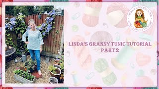 Step by Step Tutorial  Granny Square Tunic  Part 2 crochettutorial crochet grannysquare [upl. by Beniamino927]