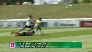 2012 OFC Mens Olympic Qualifier  Day 1  Solomon Islands vs Fiji Highlights [upl. by Sampson]