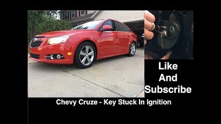 Chevy Cruze  Sonic Key Stuck In Ignition  Removal Process [upl. by Graves]