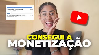 Consegui Monetizar Meu Canal no YouTube Dicas e Estratégias  Laís Mendes [upl. by Ogu]