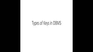 Types of keys in DBMS  Keys in dbms  types of keys in sql shorts Shorts [upl. by Vlada44]