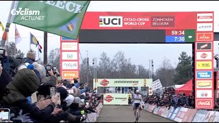 Cyclocross  Coupe du Monde  Zonhoven 2024  Et voilà le 10 sur 10 de Mathieu van der Poel [upl. by Anicnarf]