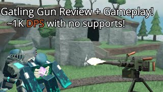 Gatling Gun Review and Gameplay  TDS [upl. by Alyakam]