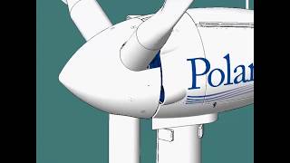 50kW Wind Turbine Animation [upl. by Aninaj784]