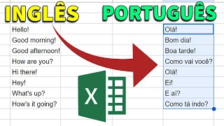 Excel como traduzir do Inglês para o Português Fórmula excel traduzir exceldicas [upl. by Madigan]