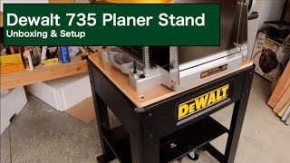 Dewalt 735 Planer Stand  Unboxing amp Setup [upl. by Jemmie761]