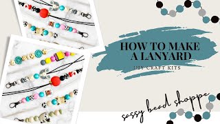 HOW TO MAKE A LANYARD  TUTORIAL [upl. by Nidorf]