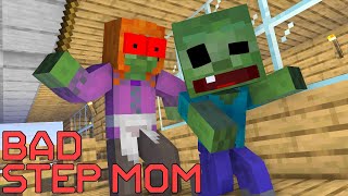 BAD STEP MOM  Minecraft Animation  MINECRAFT ANIMATION [upl. by Aniez]