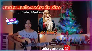 Santa María Madre de Dios  1 de Enero letra y Acordes PDF [upl. by Hobey]