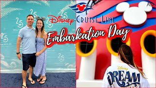 Disney Cruise Line Embarkation Day Vlog 🚢 Boarding the Disney Dream at Southampton l aclaireytale AD [upl. by Kennan]