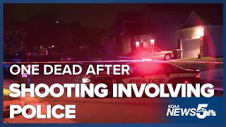 One dead after officerinvolved shooting in Colorado Springs [upl. by Crowe928]