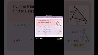 Finding the size of an ANGLE in a TRIANGLE math maths mathematics mathshorts mathstricks [upl. by Bubb]