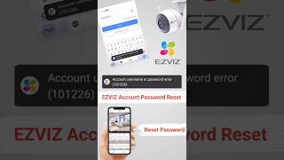 How To Reset ezviz Camera Account Password shorts ytshorts viralshorts trending [upl. by Archer]