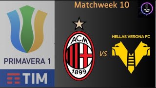 AC Milan vs Hellas Verona  Primavera 1  LIVE [upl. by Akirdnwahs]