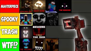 The NEW Ultimate Minecraft HORROR Mod Tier List [upl. by Jemine696]