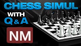 Chess Master 2200 ELO Simul with Q amp A Volume 102  lichessorg [upl. by Soalokcin]