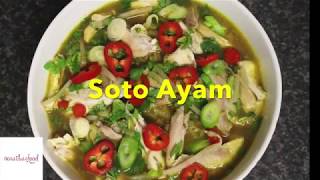 Soto Ayam Malaysian Chicken Soup  nosaibasfood [upl. by Moselle914]