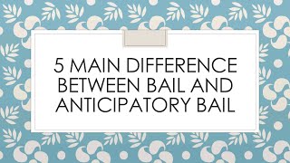 Difference between Bail and Anticipatory bail  CRPC  Tamil [upl. by Darryl]