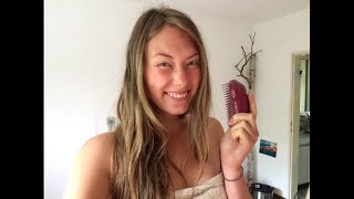 Haare waschen ohne Shampoo mit Tangle Teezer  Haar Update [upl. by Aylad512]