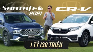 Chọn Hyundai Santafe Dầu Tiêu chuẩn hay Honda CRV bản L [upl. by Muiram858]