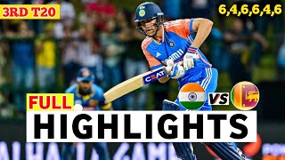 India vs Sri Lanka 3rd T20 Highlights 2024  India vs Sri Lanka  IND vs SL 3rd T20 Highlights 2024 [upl. by Narcis573]