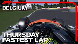 Lando Norris Onboard Fastest Lap In FP2  2024 Belgian Grand Prix  AC [upl. by Einad]