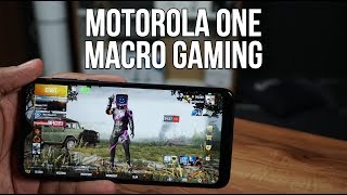 Motorola One Macro Gaming Review FPS Test PUBG Mobile Graphics Heating and Battery Drain Test [upl. by Leveridge]