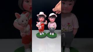 Meet My Cute Bobblehead Characters ：A Fun Clay Showcase [upl. by Geminius]