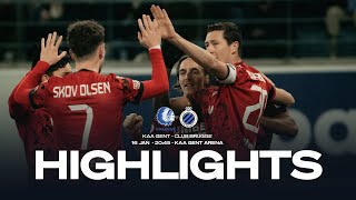 HIGHLIGHTS  KAA GENT  CLUB BRUGGE  CROKY CUP 2324 [upl. by Weidner249]