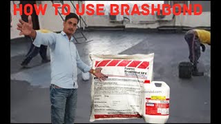 How to use fosroc brushbond Rfx  Floof waterproofing kaysay kiya jata hayn [upl. by Ber]