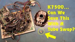 27quot K7500 Arcade Monitor Repair  quotNeckedquot Tube Damage  Low Video B  Yoke Swap Possible [upl. by Kovar]