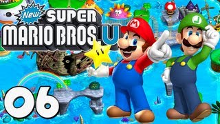 New Super Mario Bros U Wii U  Part 6  Sparkling Waters 100 [upl. by Cherilyn]