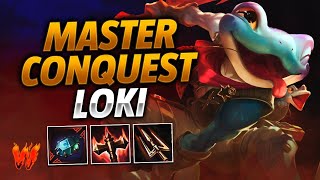 LOKI SEGUIMOS EL TRYHARDEO  Warchi  Smite Master Conquest [upl. by Olinad]