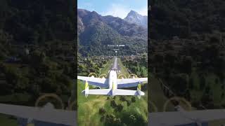 Landing the Lockheed l1049 constellation at Lukla in Msfs [upl. by Rebmak]