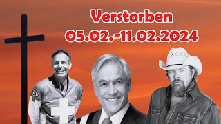 Trauer um verstorbene Prominente die uns in der Woche vom 0502 bis 11022024 verlassen haben [upl. by Ahtanoj]