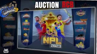 Buying Kohli Rahul Pant amp More For Rcb 😍Npl Auction 2024wcc3 [upl. by Rednas]