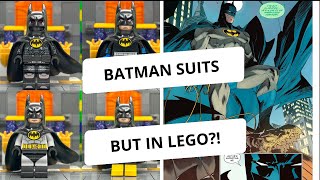 LEGO Batman Suits with The Keaton Cowl My own designs included batman lego legobatman dc [upl. by Fortunia]