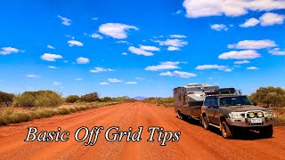 Basic Off Grid Tips [upl. by Lazes]