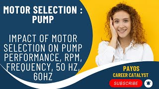 Impact Of Motor Selection On Pump Performance  Impact Of Motor RPM  Frequency Change 60 Hz  50 Hz [upl. by Chatwin130]