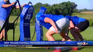 Troy Trojans High School football team prepares to go to battle for another season [upl. by Laerdna]